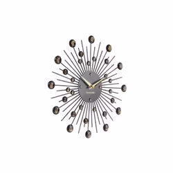Karlsson Wall Clock Sunburst Medium Black