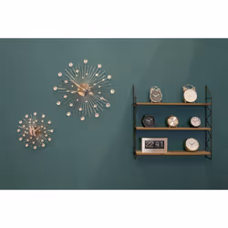Karlsson Wall Clock Sunburst Medium Gold