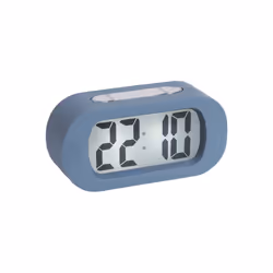 Karlsson KA5753BL, Digital alarm clock, Oval, Blue, 24h, LED, White