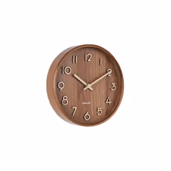 Karlsson KA5808DW, Wall, Mechanical clock, Round, Brown, Wood, Wood