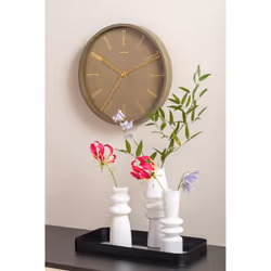 Karlsson Belle Numbers Wall Clock 35cm - Moss Green