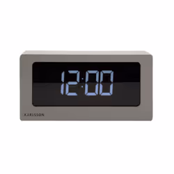 Karlsson Boxed LED Alarm Clock - Warm Grey