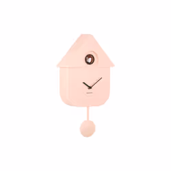 Karlsson Modern Cuckoo Wall Clock - Soft Pink