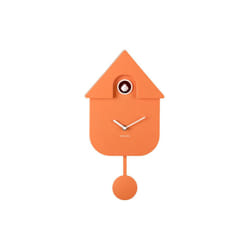Karlsson Modern Cuckoo Wall Clock - Soft Orange