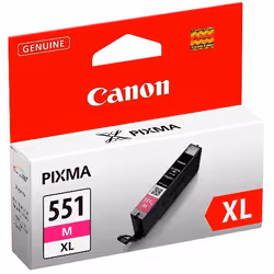 Canon CLI-551XL M w/sec, High (XL) Yield, Photo magenta, Dye-based ink, 1 pc(s)