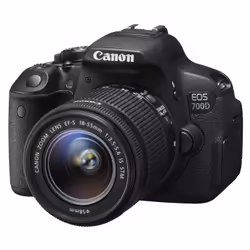 Canon EOS 700D + EF-S 18-55mm, 18 MP, 5184 x 3456 pixels, CMOS, 3x, Full HD, Black
