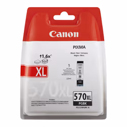 Canon PGI-570PGBK XL, High (XL) Yield, Black, Pigment-based ink, 22 ml, 1 pc(s), 500 pages