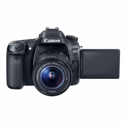 Canon EOS 80D + EF-S 18-55mm f/3.5-5.6 IS STM SLR Camera Kit 24.2 MP CMOS 6000 x 4000 pixels Black - Additional view 7
