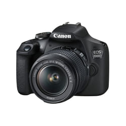 Canon EOS 2000D DSLR Camera with EF-S 18-55mm IS II Lens - Black - Cam