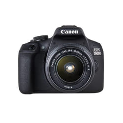 Canon EOS 2000D + EF-S 18-55mm f/3.5-5.6 IS II SLR Camera Kit 24.1 MP CMOS 6000 x 4000 pixels Black
