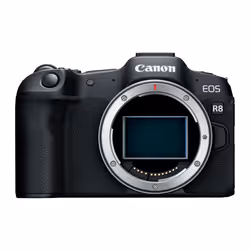 The Canon EOS R8 Full Frame Mirrorless Camera is Canon's lightest full-frame. mirrorless camera yet. weighing in at just ...