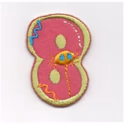 Number Patch Motif Assorted Colours: Number 8 - each