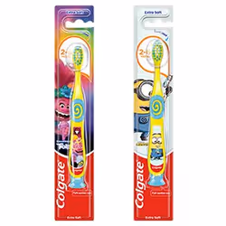 Colgate Minions&Trolls Zahnbürste 2-6, Toothbrush, Child, Multicolour, 2 yr(s), 6 yr(s)