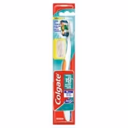 Colgate 277992, Toothbrush, Adult, Blue, Green, White, Medium, 1 pc(s)