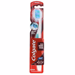 Colgate Maxwhite 360 Toothbrush - Medium (Colours May Vary)