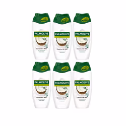Palmolive Naturals Coconut & Milk Shower Cream Vegan Plant Based 6 x 250ml