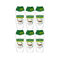 Palmolive Naturals Coconut & Milk Shower Cream Vegan Plant Based 6 x 250ml