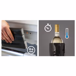 Vacu Vin 38829606 rapid ice cooler Glass bottle