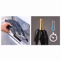 Vacu Vin 3887560 rapid ice cooler Glass bottle