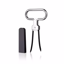 Vacu Vin 68405606, Twin prong cork puller, Black, Silver, Metal, 95 mm, 190 mm, 8 mm