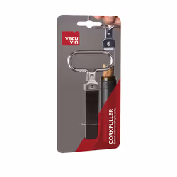 Vacu Vin 68405606 corkscrew Twin prong cork puller Black, Silver