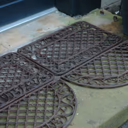 Esschert Design Doormat cast iron half round