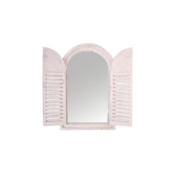 mirror frame with doors 37 x 59 cm wood white