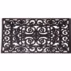 Esschert Design RB03, Decorative doormat, Outdoor, Rectangular, Black, Monochromatic, 1.3 cm