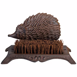 Esschert Design Bootscraper Hedgehog, Brown, Unisex, Coconut fibre, Cast iron, 253 mm, 158 mm, 150 mm