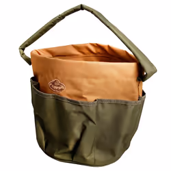 Esschert Design Round gardentoolbag, Universal, Bag, Green, Grey, Canvas, 280 mm, 280 mm