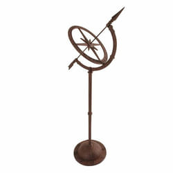 Esschert Design Cast iron sundial on tall foot