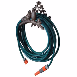 Esschert Design Bird silhouette hoseholder, Cast iron, Brown, Wall, 1.96 kg, 159 mm, 251 mm