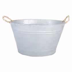 Esschert Design 8714982057175, Pot planter, Freestanding, Zinc steel, Silver, Oval, Indoor/outdoor