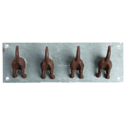 Esschert Design LH151 home storage hook Indoor & outdoor Coat hook Brown, Stainless steel 1 pc(s)