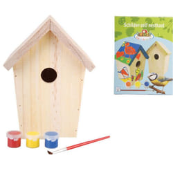 Esschert Design DIY Bird Nesting Box Pinewood with Paint 14.8x11.7x20 cm KG145