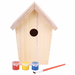 Esschert Design DIY Bird Nesting Box Pinewood with Paint 14.8x11.7x20 cm KG145