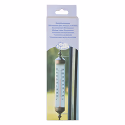 Esschert Design Thermometer Fensterrahmen Liquid environment thermometer Outdoor Bronze, White