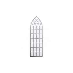 mirror church window 140 cm steel white/grey