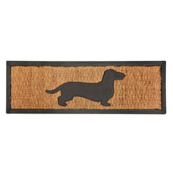 Esschert Design Rubber doormat/coir dachshund