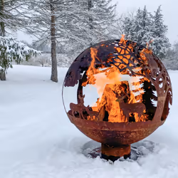Esschert Design FF261 fireplace Outdoor Portable fireplace Firewood Rust colour - Additional view 4