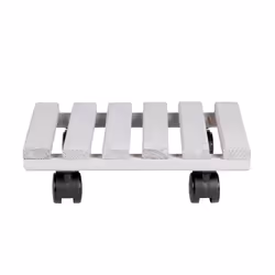 Esschert Design Plant trolley square L, Planter coaster, Polyamide, Polypropylene, Wood, Light grey, Square, Garden, Terrace, ...