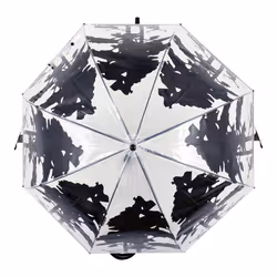 Esschert Design TP233 umbrella Black, Transparent Steel Full-sized Rain umbrella