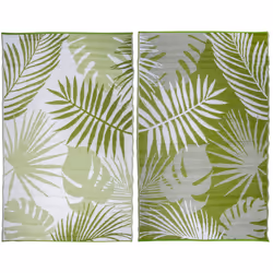 Esschert Design OC22 area rug Outdoor Carpet Rectangle Green, White
