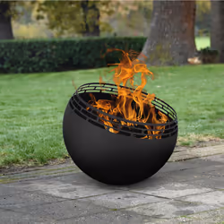 Esschert Design FF501 fireplace Outdoor Portable fireplace Firewood Black