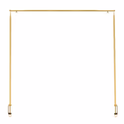 Esschert Design Decorative Table Rod with Clamp Home Garden Decor Gold/White - Gold