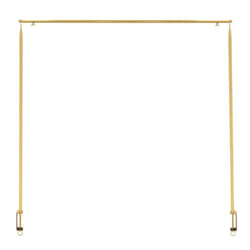 Esschert Design Decorative Table Rod with Clamp Home Garden Decor Gold/White - Gold