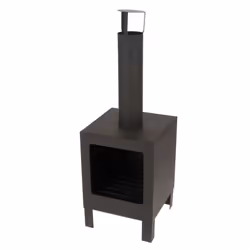 Esschert Design Terrace Stove S Garden Fireplace Outdoor Fire Pit Black/Brown - Black