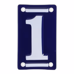 Esschert Design DB92-1, Blue, White, Iron, Wall-mounted, Goss, 10 pc(s), 240 mm