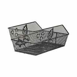 Basil Cento Flower Rear Bicycle basket Steel Black