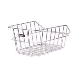 Basil Cento Alu, Rear, Bicycle basket, Aluminium, Silver, 5 kg, 450 mm